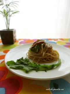 のらぼう菜の簡単和風パスタ☆-レシピのメイン写真