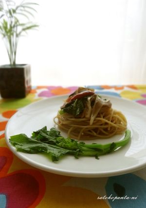 のらぼう菜の簡単和風パスタ☆-レシピのメイン写真