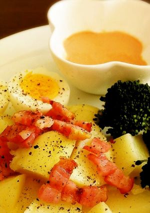 酸っぱいソースで＊我が家の温野菜サラダ-レシピのメイン写真