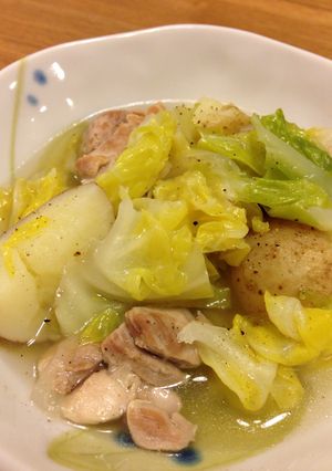 新じゃがで！鶏塩バタじゃが春キャベツin-レシピのメイン写真