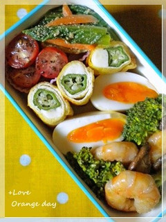 お弁当に♪油揚げのオクラチーズ巻き-レシピのメイン写真