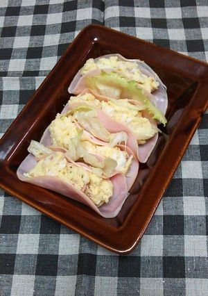 ＊ポテトサラダのハム巻き＊-レシピのメイン写真