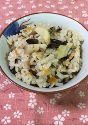 たけのこ＆わらびで五目御飯-レシピのメイン写真