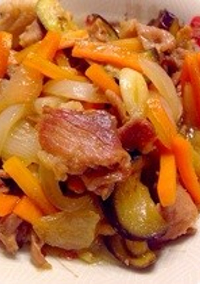 簡単！豚肉とナスの生姜焼き-レシピのメイン写真