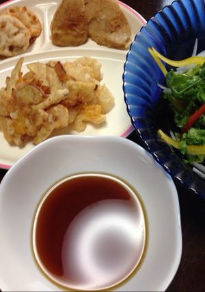 ♪美味しい天ぷら衣とてんつゆ♪-レシピのメイン写真