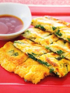 簡単!小麦粉で作るニラチヂミ&タレ♡-レシピのメイン写真