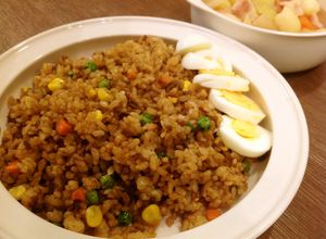 簡単ランチ！市販ルーパラパラカレーピラフ-レシピのメイン写真