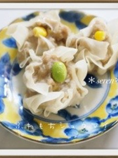 レンコンと豆腐のふわもちシュウマイ♡-レシピのメイン写真