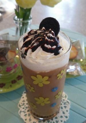 スタバ気分☆おやつにアイスカフェモカ-レシピのメイン写真