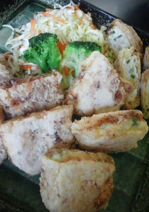 裏返し油揚げdeさっくさく竜田揚げ♪-レシピのメイン写真