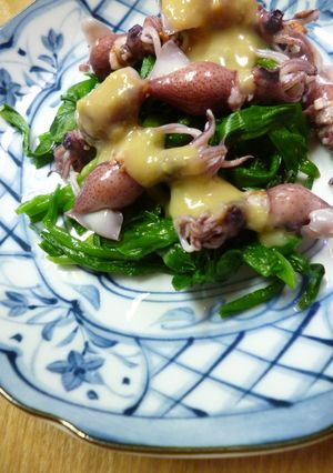 ほたるいかとニラの酢味噌和え-レシピのメイン写真