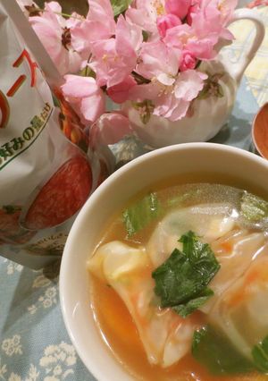 二度美味しいワンタンスープ-レシピのメイン写真