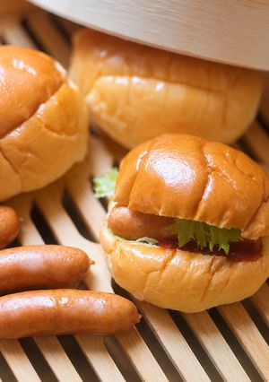 蒸すだけ！せいろで超ふわふわホットドッグ-レシピのメイン写真