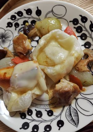 柚子風味の鶏肉と根菜のもちチーズ焼き-レシピのメイン写真