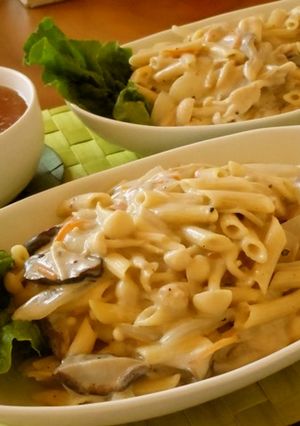 きのこの豆乳パスタ-レシピのメイン写真