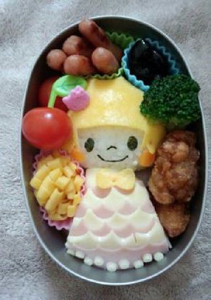 簡単!!お姫様キャラ弁☆-レシピのメイン写真
