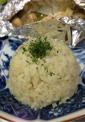 炊飯器で炊く！あっさりガーリックライス-レシピのメイン写真