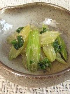野菜ソムリエのさっぱりセロリのごま和え。-レシピのメイン写真