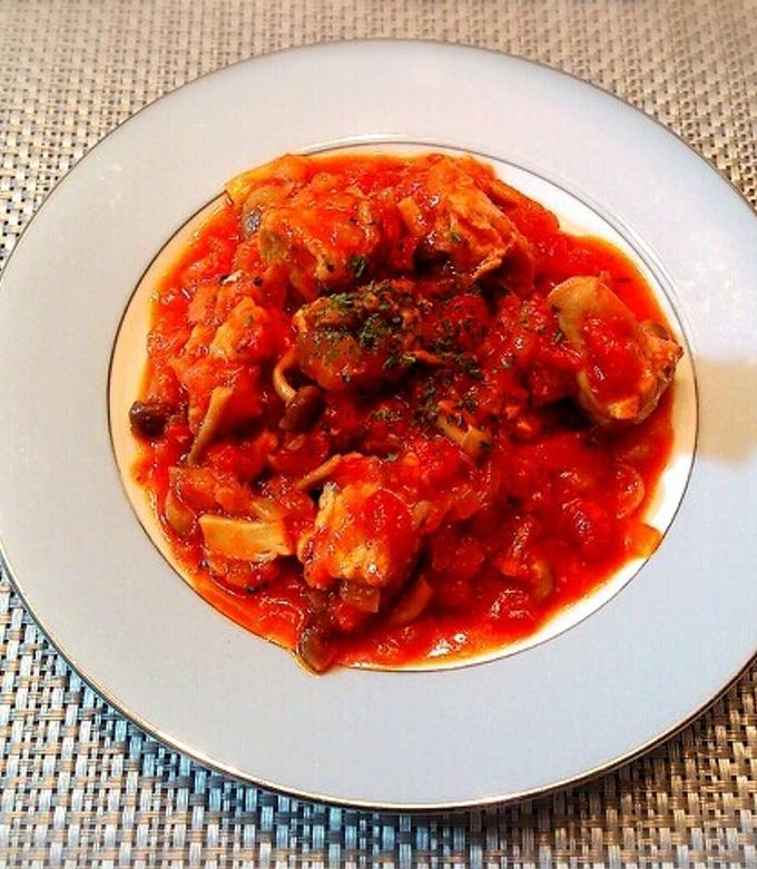 超簡単！ご馳走鶏肉のトマト煮込み☆-レシピのメイン写真