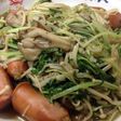 簡単*きのこと水菜のポン酢炒め
