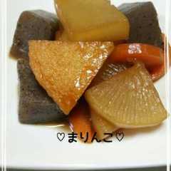 รูปของ ♡大根・人参・さつま揚げの煮物♡