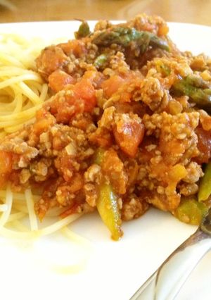 アスパラとトマトのシンプルパスタ-レシピのメイン写真