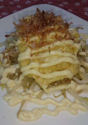 糖質制限♪もやしとふわふわ卵のせ★-レシピのメイン写真