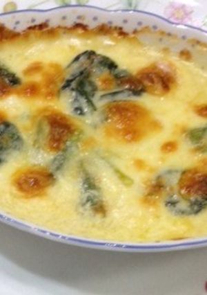 簡単♪豆腐とほうれん草のグラタン-レシピのメイン写真