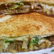 残り物でホットサンド♪