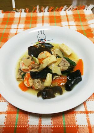 野菜と魚介の中華あんかけ-レシピのメイン写真