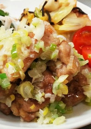暑い日に速攻!サッパリ♪鶏ネギポン酢☆-レシピのメイン写真