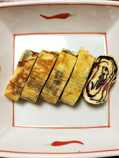 梅のり卵焼き-レシピのメイン写真