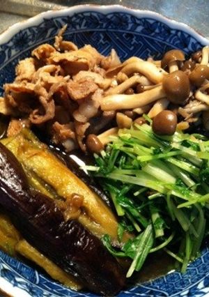 茄子と豚バラの煮浸し-レシピのメイン写真
