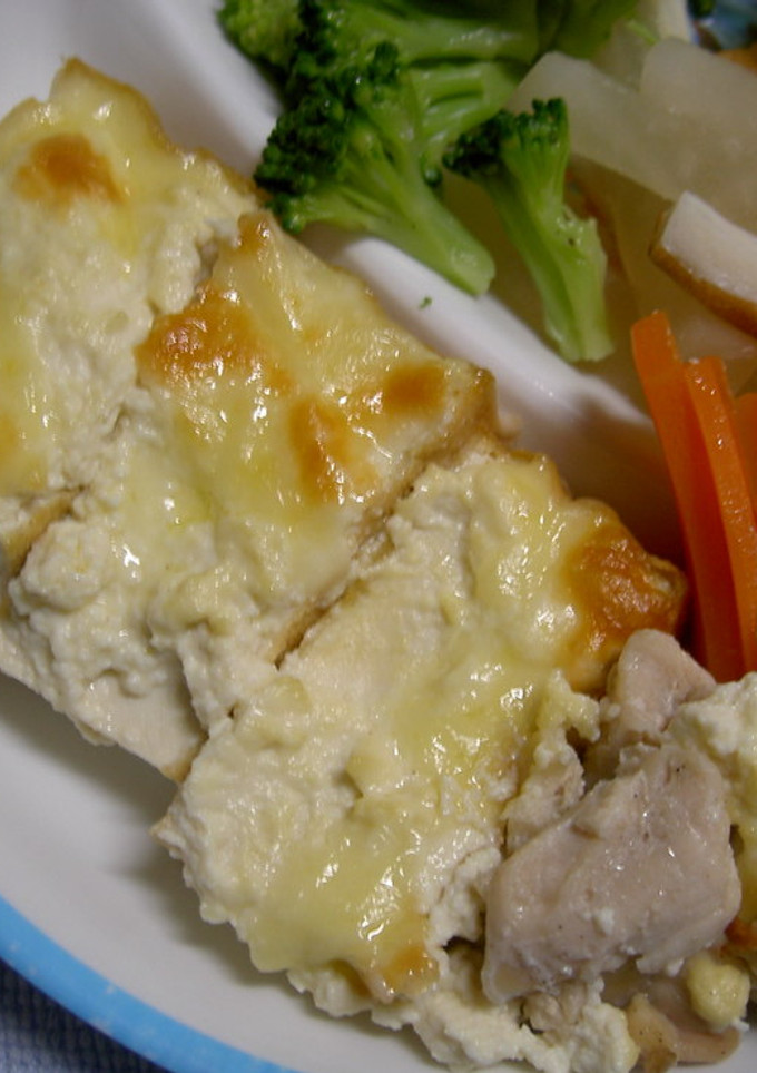 息子のごはん（厚揚げのチーズ焼き）-レシピのメイン写真
