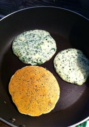 ＊卵なし＊ほうれん草チーズパンケーキ-レシピのメイン写真