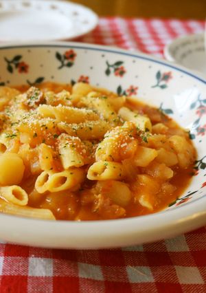 リメイク☆ミネストローネのスープパスタ-レシピのメイン写真