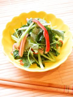 ☺レンジで簡単♪かにかまと三つ葉の和え物-レシピのメイン写真