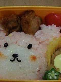 キャラ弁!?可愛い クマちゃん弁当☆簡単-レシピのメイン写真