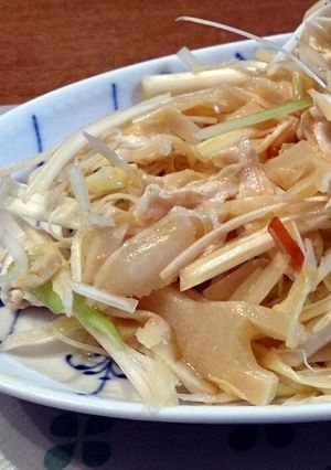和えるだけ♪ササミと白髪ネギのメンマ和え-レシピのメイン写真