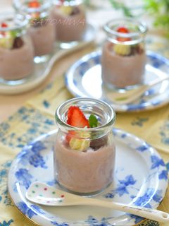 簡単!!プルプル♫小豆みるくプリン✿-レシピのメイン写真