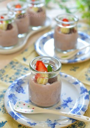 簡単！！プルプル♫小豆みるくプリン✿-レシピのメイン写真