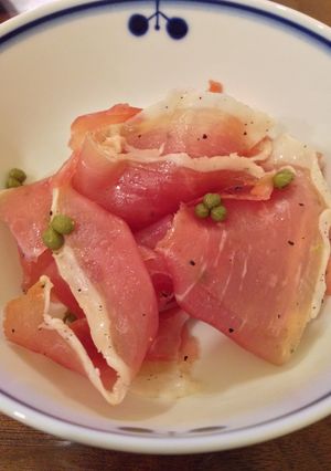 生ハムと山椒の実のおつまみ-レシピのメイン写真
