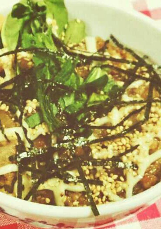 簡単カフェご飯☆蓮根＆そぼろのテリマヨ丼-レシピのメイン写真