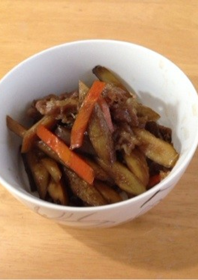 牛蒡と牛肉のしぐれ煮！-レシピのメイン写真