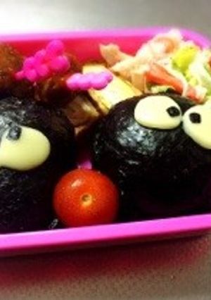 まっくろくろすけ弁当*-レシピのメイン写真
