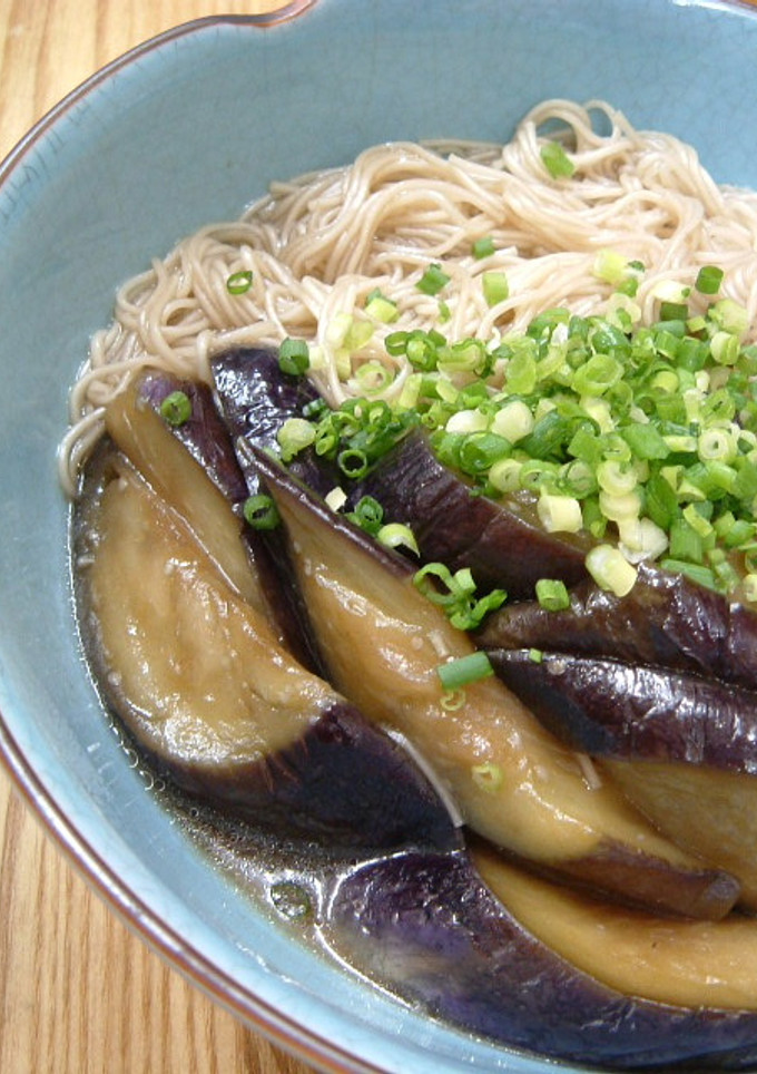 田舎風なすとそうめんの煮物-レシピのメイン写真