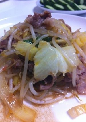 調味料3つ!ピリ辛肉野菜炒め-レシピのメイン写真