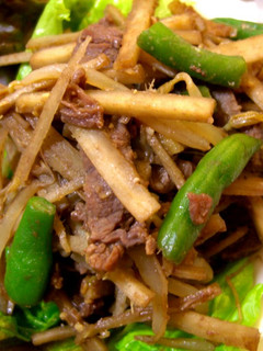 牛とごぼうの味噌しょうが煮♪-レシピのメイン写真
