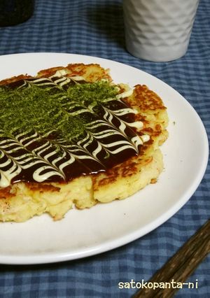 わぁ♡ビックリパン粉とお豆腐でお好み焼き-レシピのメイン写真