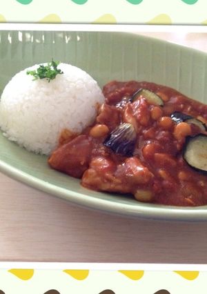 お豆たっぷり チキントマトカレー-レシピのメイン写真
